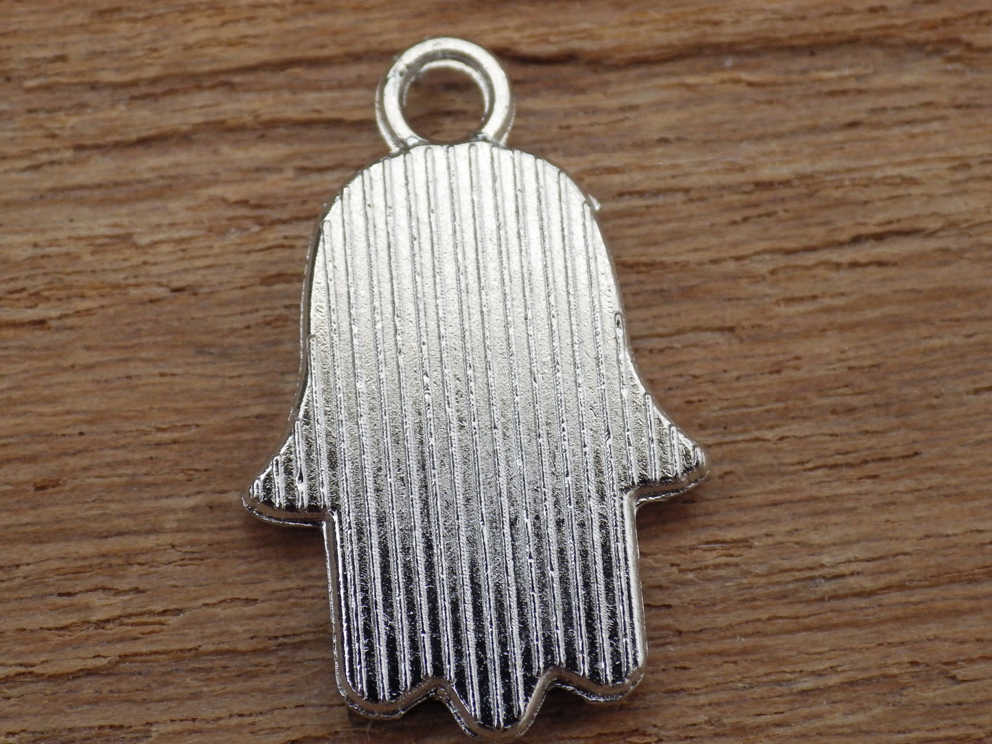 Black Enamel Hamsa Hand Charms Pendants 19x12mm, Evil Eye Protection, Quality Bracelet Charms, Earring Charms, Jewelry Making Supplies